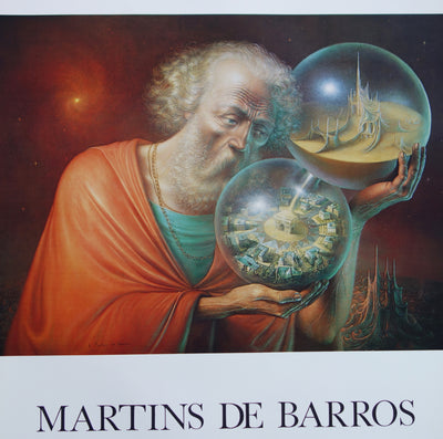 André MARTINS DE BARROS : Créateurs de Mondes, Affiche originale (photo de détail 2) - Crédit photo : Galerie Art.Paris