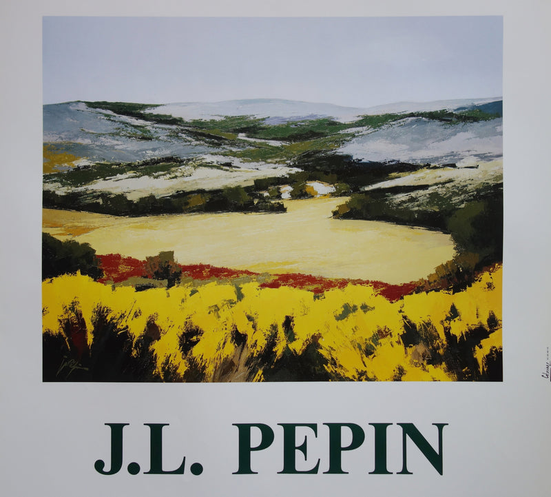 Jean-Louis PEPIN : Paysages de Provence, Affiche originale (photo de détail 2) - Crédit photo : Galerie Art.Paris