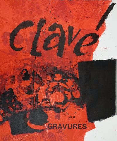 Antoni CLAVE : Exposition 1972 (gravures), Affiche originale (photo de détail 2) - Crédit photo : Galerie Art.Paris