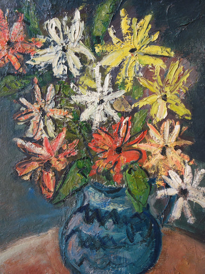 Roland DUBUC : Le bouquet, Tableau original (photo de détail 3) - Crédit photo : Galerie Art.Paris