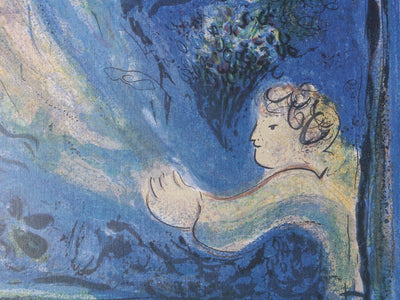 Marc CHAGALL : Les mariés, Lithographie originale (photo de détail 6) - Crédit photo : Galerie Art.Paris