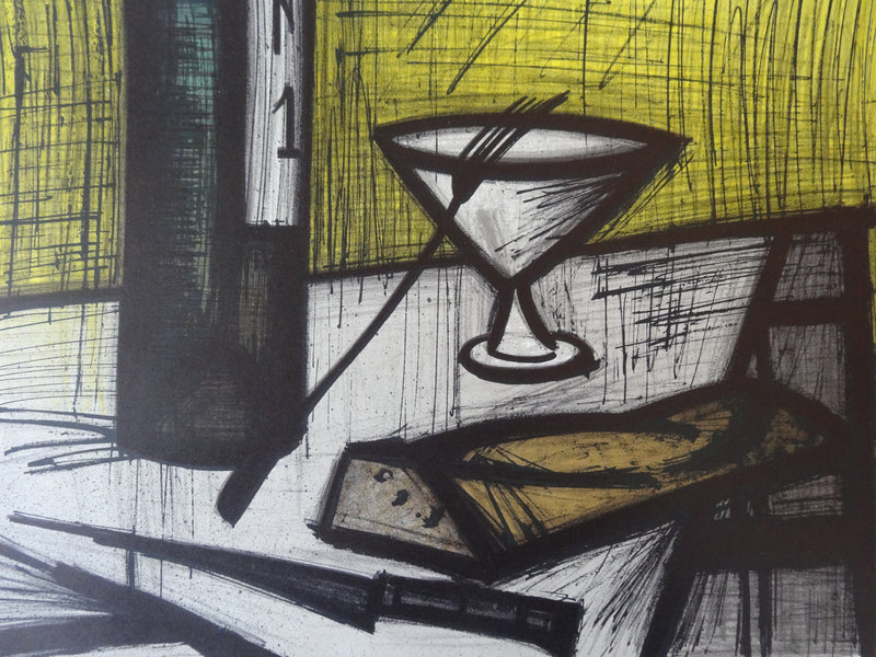 Bernard BUFFET : Le pain et la vie, Affiche originale (photo de détail 4) - Crédit photo : Galerie Art.Paris