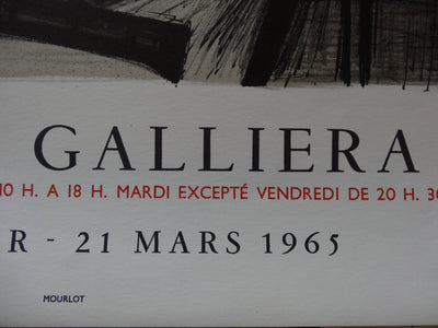 Bernard BUFFET : Le pain et la vie, Affiche originale (photo de détail 6) - Crédit photo : Galerie Art.Paris