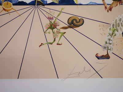 Salvador DALI : Flordali I, Lithographie originale (photo de détail 3) - Crédit photo : Galerie Art.Paris