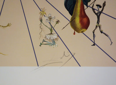 Salvador DALI : Flordali : La rose papillon, Lithographie originale (photo de détail 3) - Crédit photo : Galerie Art.Paris