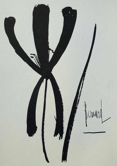 Bernard BUFFET : L'Iris, Gravure originale (photo de détail 2) - Crédit photo : Galerie Art.Paris