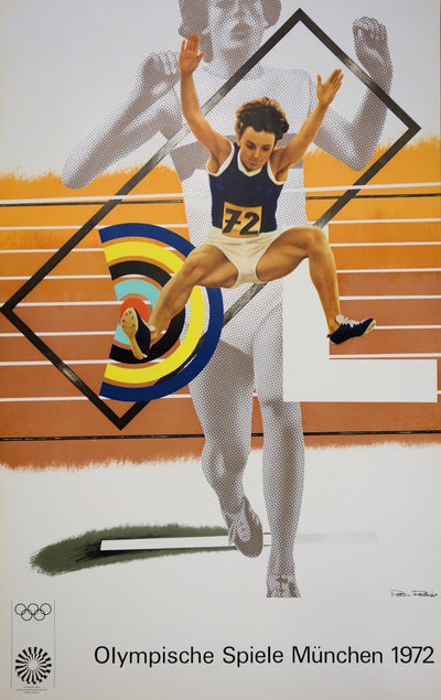 Peter PHILLIPS : Athlétisme : Plus haut, plus fort, plus loin, Affiche originale (vue générale) - Crédit photo : Galerie Art.Paris