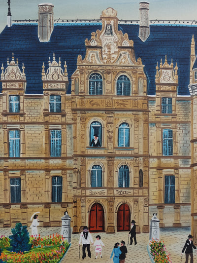 Dan GANDRE : Le château d'Azay le Rideau, Lithographie originale (photo de détail 5) - Crédit photo : Galerie Art.Paris