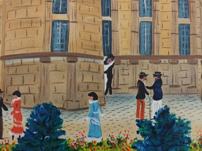 Dan GANDRE : Le château d'Azay le Rideau, Lithographie originale (photo de détail 10) - Crédit photo : Galerie Art.Paris