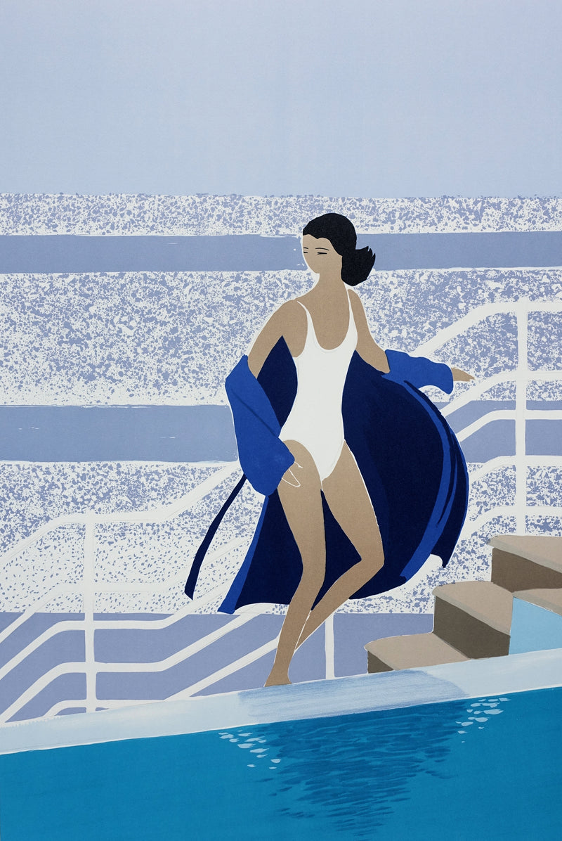 Serge LASSUS : Thalasso à Saint Malo, Lithographie originale (photo de détail 2) - Crédit photo : Galerie Art.Paris