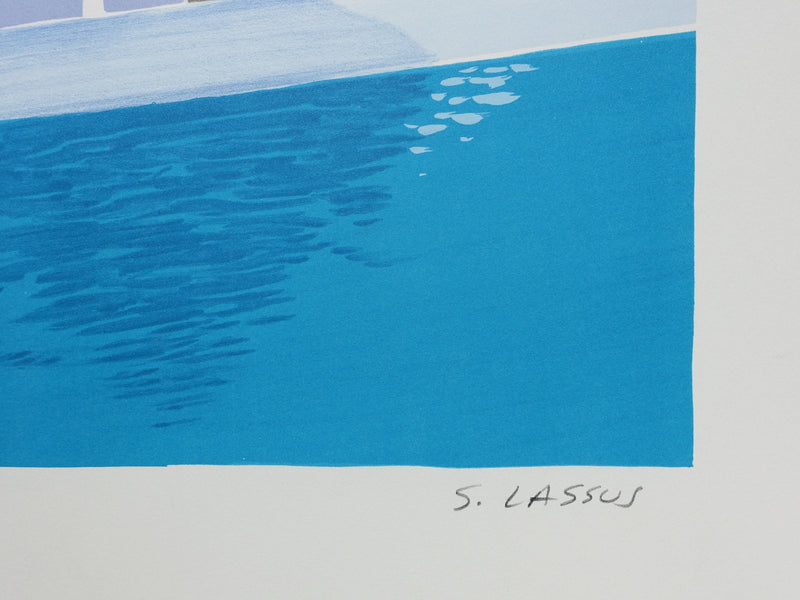 Serge LASSUS : Thalasso à Saint Malo, Lithographie originale (photo de détail 3) - Crédit photo : Galerie Art.Paris