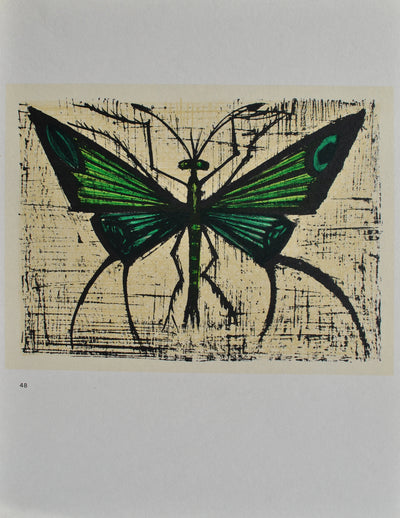 Bernard BUFFET : Les insectes, Lithographie originale (photo de détail 7) - Crédit photo : Galerie Art.Paris