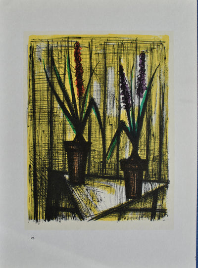 Bernard BUFFET : Les Fleurs, Lithographie originale (photo de détail 4) - Crédit photo : Galerie Art.Paris