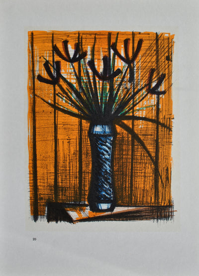 Bernard BUFFET : Les Fleurs, Lithographie originale (photo de détail 6) - Crédit photo : Galerie Art.Paris