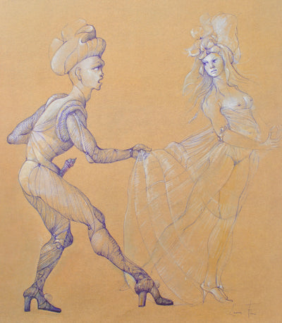 Leonor FINI : L'envie, Lithographie originale (photo de détail 2) - Crédit photo : Galerie Art.Paris