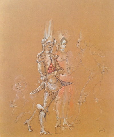 Leonor FINI : Le gendre, Lithographie originale (photo de détail 2) - Crédit photo : Galerie Art.Paris