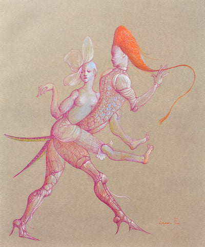 Leonor FINI : Jeu coquin, Lithographie originale (vue générale) - Crédit photo : Galerie Art.Paris