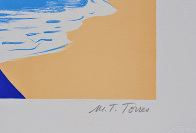 Marie-Theresa TORRES : Le phare, Lithographie originale (photo de détail 3) - Crédit photo : Galerie Art.Paris