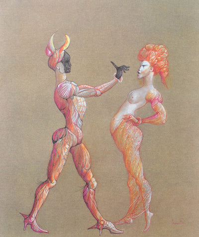 Leonor FINI : Interdiction, Lithographie originale (vue générale) - Crédit photo : Galerie Art.Paris