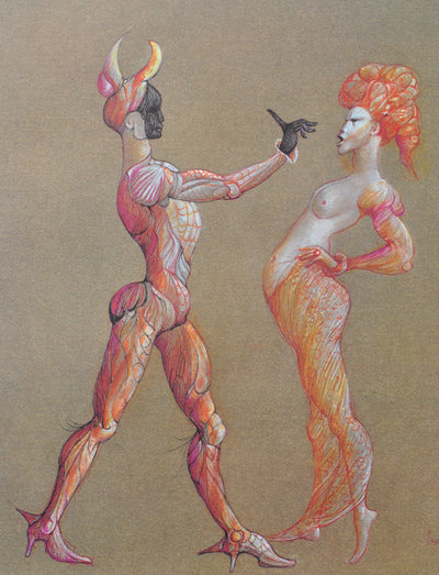 Leonor FINI : Interdiction, Lithographie originale (photo de détail 2) - Crédit photo : Galerie Art.Paris