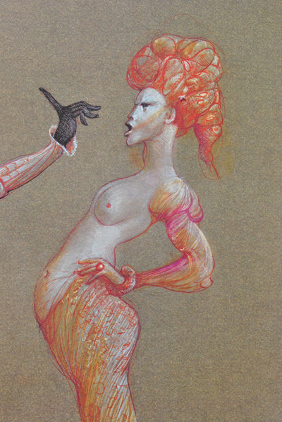 Leonor FINI : Interdiction, Lithographie originale (photo de détail 4) - Crédit photo : Galerie Art.Paris