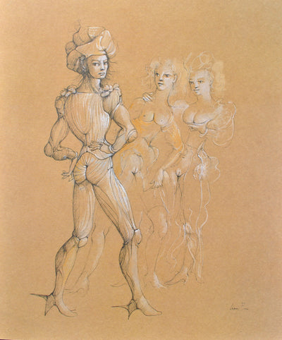 Leonor FINI : Casanova le séducteur, Lithographie originale (vue générale) - Crédit photo : Galerie Art.Paris