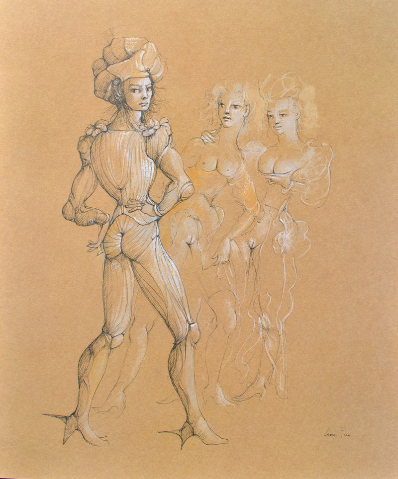 Leonor FINI : Casanova le séducteur, Lithographie originale (vue générale) - Crédit photo : Galerie Art.Paris