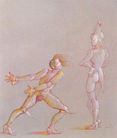 Leonor FINI : La dispute, Lithographie originale (vue générale) - Crédit photo : Galerie Art.Paris