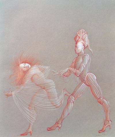 Leonor FINI : La Fuite, Lithographie originale (vue générale) - Crédit photo : Galerie Art.Paris