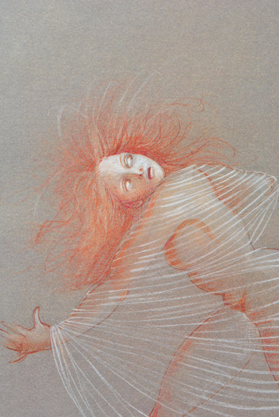 Leonor FINI : La Fuite, Lithographie originale (photo de détail 3) - Crédit photo : Galerie Art.Paris