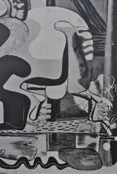 LE CORBUSIER : Femmes, cheval et serpent, héliogravure signée, 1938