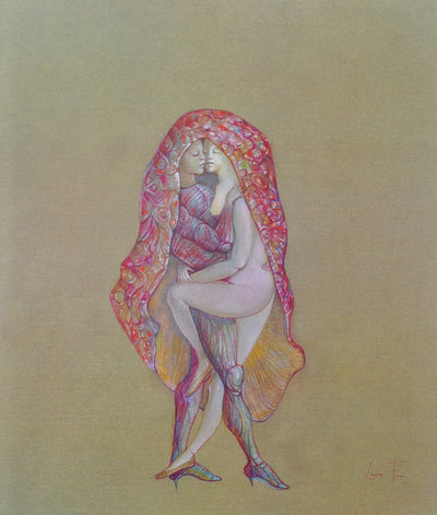 Leonor FINI : Le refus, Lithographie originale (vue générale) - Crédit photo : Galerie Art.Paris