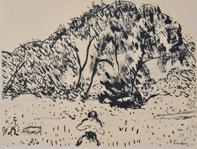 Albert MARQUET : Petit parc de région parisienne, Gravure originale (photo de détail 2) - Crédit photo : Galerie Art.Paris