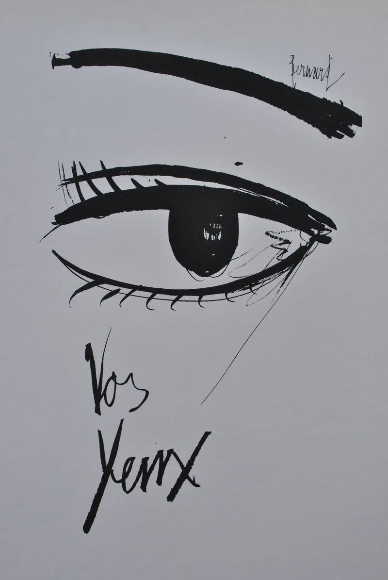 Bernard BUFFET : Vos yeux, Gravure originale (photo de détail 2) - Crédit photo : Galerie Art.Paris