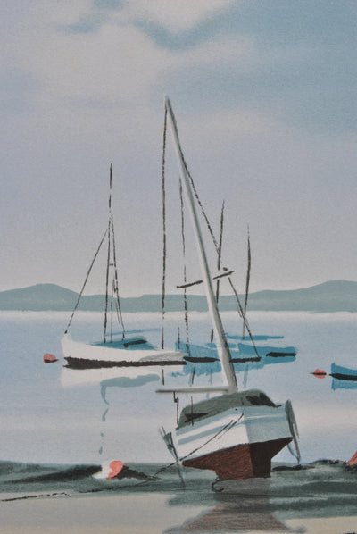 Stéphane LAURO : Marée basse à Concarneau, Lithographie originale (photo de détail 9) - Crédit photo : Galerie Art.Paris