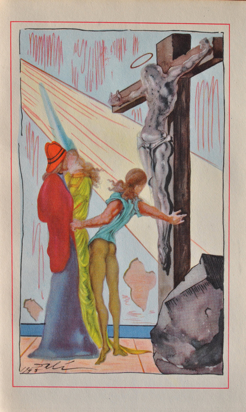 Salvador DALI : La bénédiction du Christ, oeuvre originale (vue générale) - Crédit photo : Galerie Art.Paris