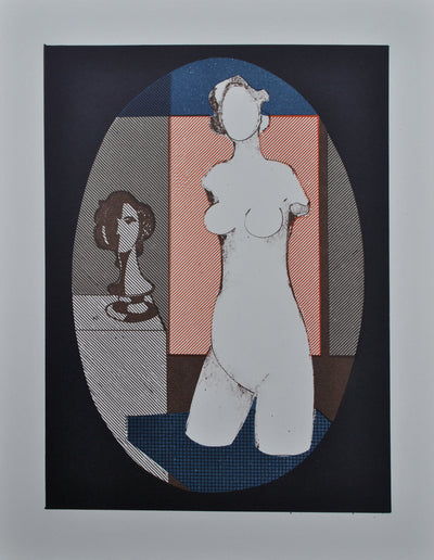 André MINAUX : Portraits et scènes de vie, Lithographie originale (photo de détail 2) - Crédit photo : Galerie Art.Paris