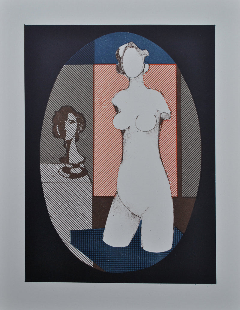 André MINAUX : Portraits et scènes de vie, Lithographie originale (photo de détail 2) - Crédit photo : Galerie Art.Paris