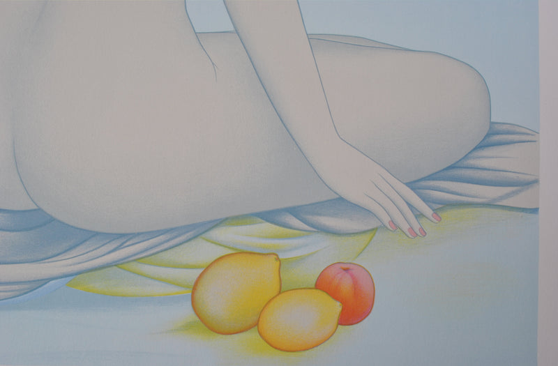 Mara TRAN LONG : Geisha et les fruits, Lithographie originale (photo de détail 5) - Crédit photo : Galerie Art.Paris