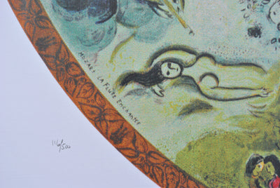 Marc CHAGALL : Plafond de l'opéra Garnier, Lithographie originale (photo de détail 3) - Crédit photo : Galerie Art.Paris