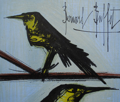 Bernard BUFFET : Les Oiseaux, Lithographie originale (photo de détail 3) - Crédit photo : Galerie Art.Paris