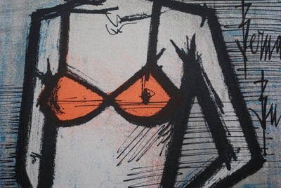 Bernard BUFFET : Le Bikini, Lithographie originale (photo de détail 3) - Crédit photo : Galerie Art.Paris