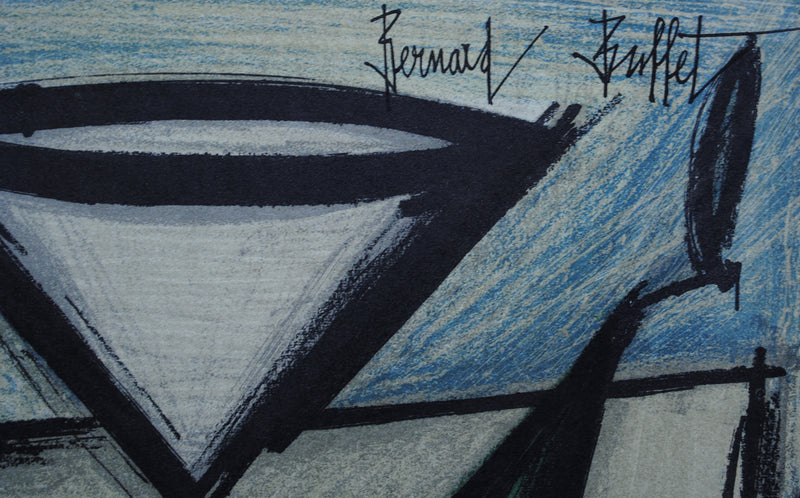 Bernard BUFFET : Nature morte aux fruits, Lithographie originale (photo de détail 2) - Crédit photo : Galerie Art.Paris