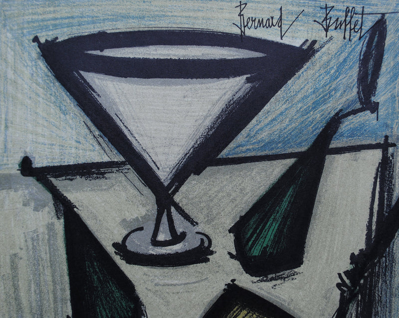 Bernard BUFFET : Nature morte aux fruits, Lithographie originale (photo de détail 5) - Crédit photo : Galerie Art.Paris