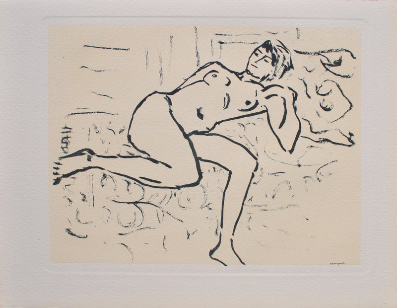 Albert MARQUET : Nu couché, Gravure originale (vue générale) - Crédit photo : Galerie Art.Paris