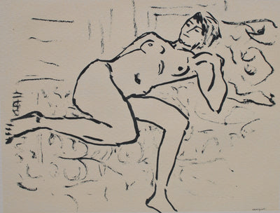 Albert MARQUET : Nu couché, Gravure originale (photo de détail 2) - Crédit photo : Galerie Art.Paris