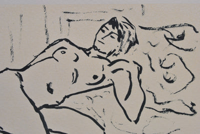 Albert MARQUET : Nu couché, Gravure originale (photo de détail 4) - Crédit photo : Galerie Art.Paris