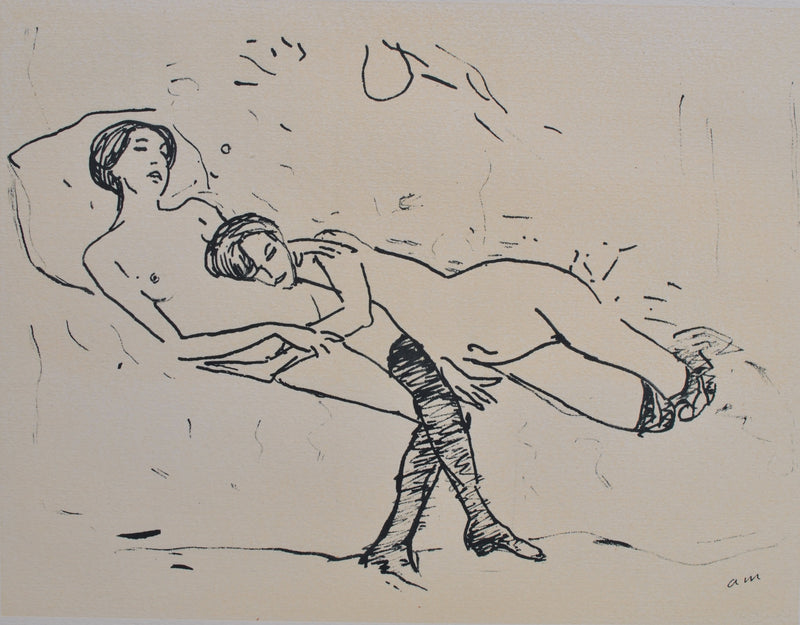 Albert MARQUET : Nu couché, Gravure originale (photo de détail 2) - Crédit photo : Galerie Art.Paris