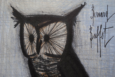 Bernard BUFFET : La petite chouette, Lithographie originale (photo de détail 5) - Crédit photo : Galerie Art.Paris