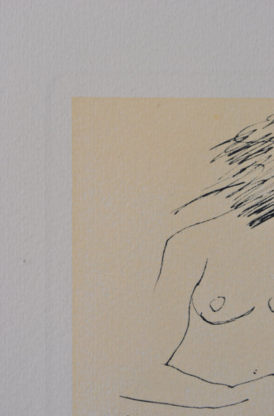 Albert MARQUET : Jeune fille nue en attente, Gravure originale (photo de détail 5) - Crédit photo : Galerie Art.Paris